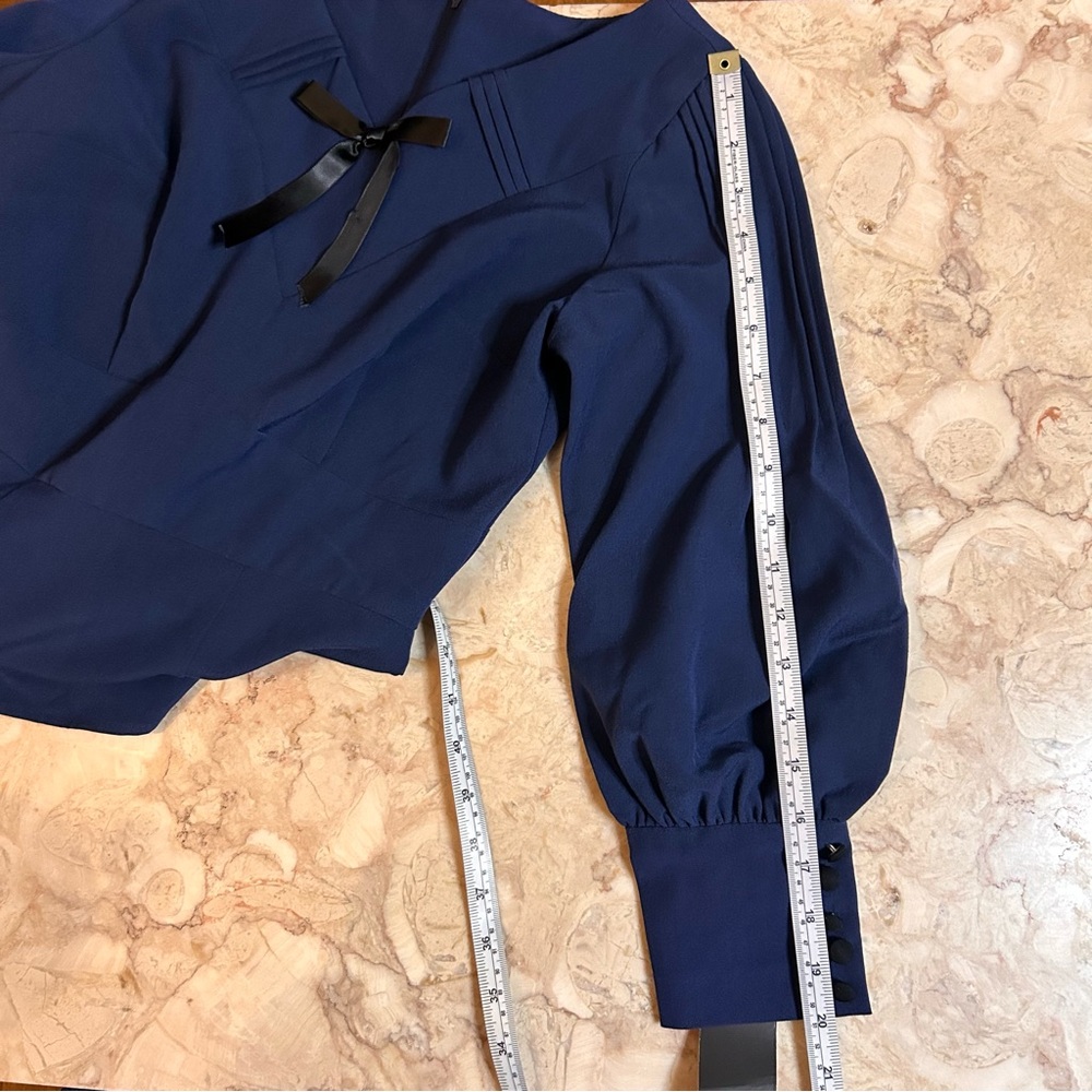 NWT Stop Staring 30s Style Navy Dress Size Small - Picture 13 of 16